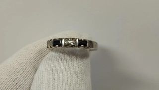 Starý stříbrný prsten vel.52