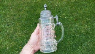 Starý skleněný korbel do vaší sbírky  --- Komisni prodej ---