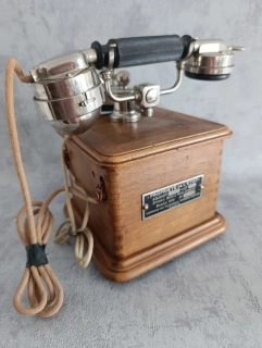 Starožitný francouzský telefon 1910 Thomson-Houston 
