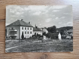 ODRY – nemocnice OÚNZ, stará pohlednice, prošlá poštou, známka ČSSR