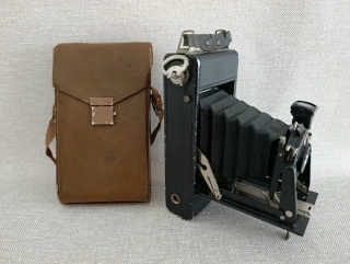 Starožitný fotoaparát AGFA Billy Record s pouzdrem – pěkný sběratelský kus  č.82